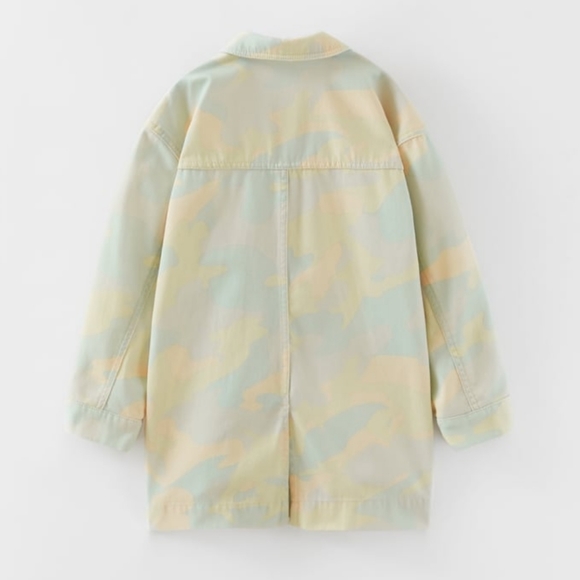 NWT Zara Printed Denim Nordic Jacket, Size 11-12 - Picture 2 of 15